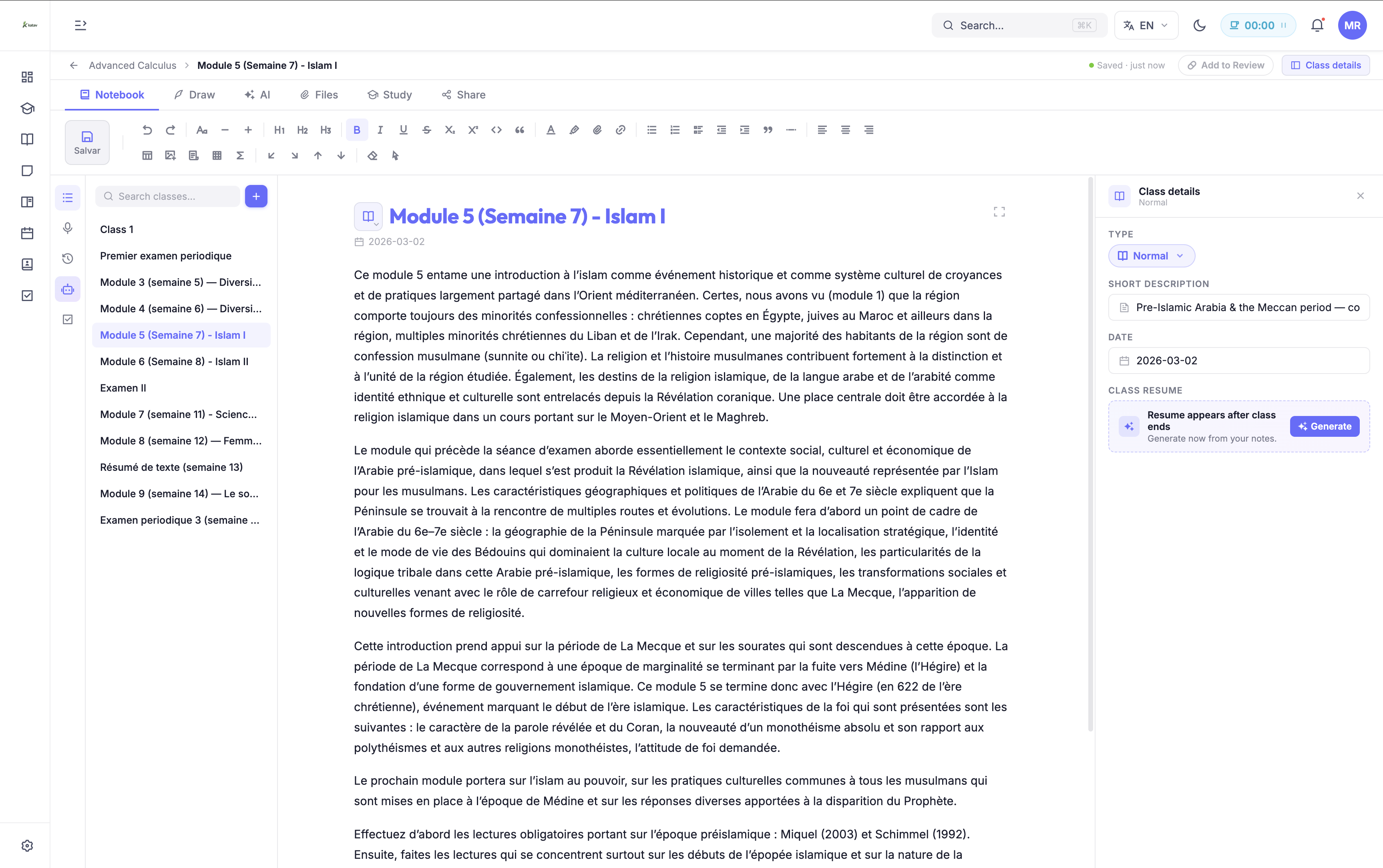 Un éditeur de notes pensé pour le cours